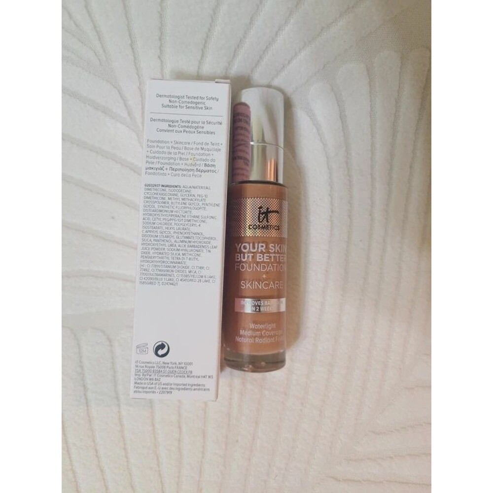 New IT Cosmetics Your Skin But Better Foundation "Medium Tan 44" NEW! 1 oz.. - Picture 7 of 7